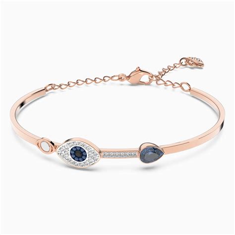 swarovski evil eye bangle bracelet